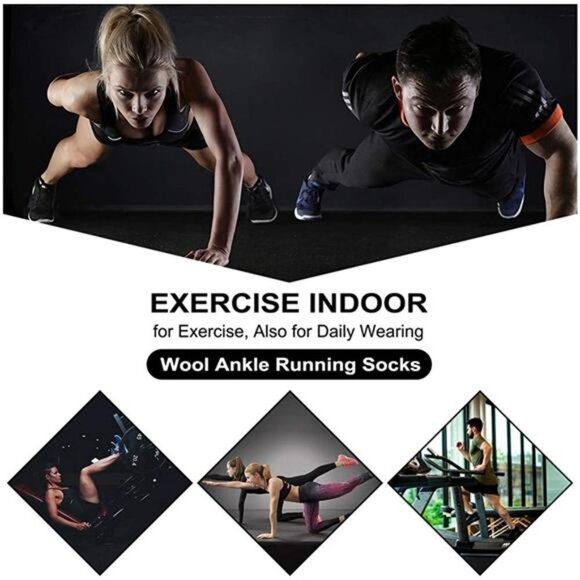 3 Pairs Unisex Merino Wool Compression Support Ankle Running Hiking Socks - Picture 5 of 7